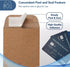 MOS #1 Coin Envelopes – 2-1/4" x 3-1/2" - Brown Self-Seal Coin Envelopes #1 (550 Count) for Cash, Budgeting, Seed