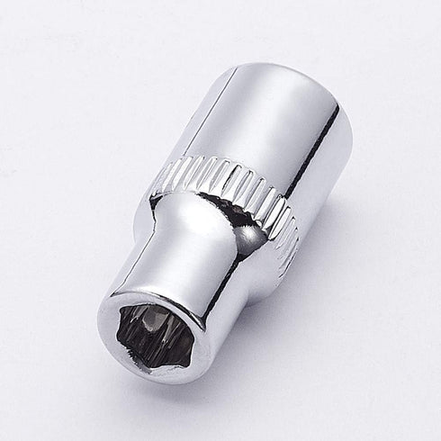 Utoolmart 2 Pcs 1/4 Inches Drive 6-Point Shallow Socket, 5.5mm Metric Chrome Vanadium