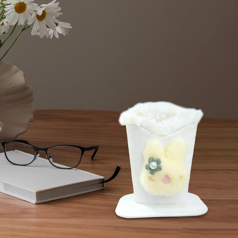 harayaa Lined Eyeglass Holder Stand,Cartoon Anti Scratch Sturdy Multifunctional Glasses Holder Stand Case for Table