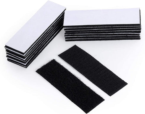 BRAVESHINE Heavy-Weight Hook and Loop Strips, Strong Adhesive Fasteners, 15 Pack 1.2x4 Inch