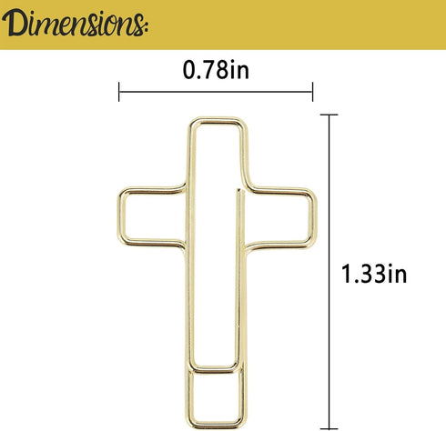 Mr. Pen - Cross Paper Clips, 35 Pack (Gold and Rose Gold Color), Bible Paper Clips, Journaling Supplies for Christian