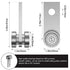 2 Wheel Trolley Assembly Rollers for Garage Pulley System Hoist System - 1-5/8" Wide Strut Channel (Silver-4 Pack)