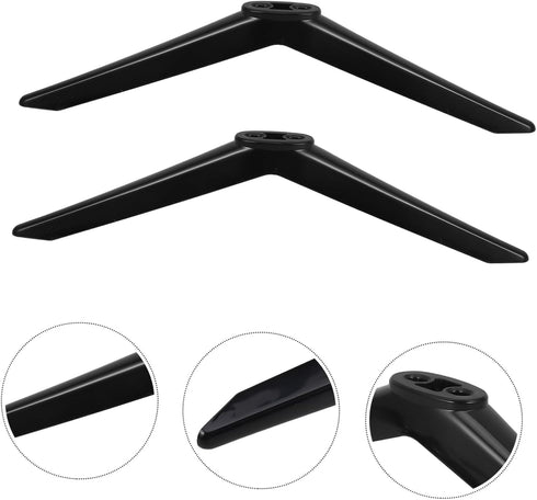 1pair MAGICLULU Tv Stand Legs Replacement Tv Pedestal Feet Robust Support Modern Design Easy Installation