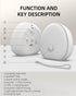 10 7 Dimmable Portable Sleep Sound Machine Night Light White Noise Machine with Soothing Sounds & Colors Night Light