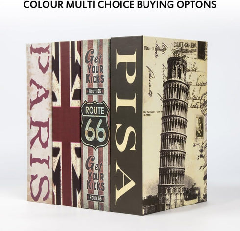 Box,9.5" 6.2" 2.2",France KYODOLED Diversion Book Safe with Combination Lock, Secret Safe Metal Lock Box, Money Storage