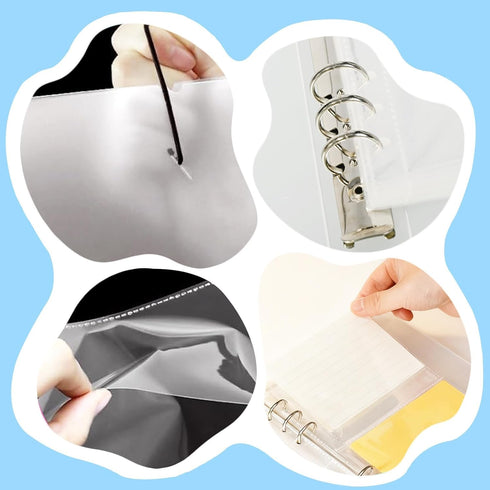 Jiehstu 3 5, 200 Index Cards Holder x Card Binder Organizer for Flashcard, Notecard and Recipe Card Storage, Stores up