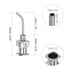 12pcs Dispensing Needles, 18 Gauge 1/2" Stainless Steel Blunt Tip 45 Degrees Bent Dispensing Needles with Luer Lock Connector for Ink Cartridges,Glue,Syringes,Woodworking