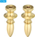 2.1" 2 Set 1/4-27 PATIKIL Tall Brass Lamp Finials Cap Knob, Lamp Screw Holder Tapped for Table and Floor Lamp Shade