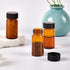 15 PCS 30ML Amber Small Liquid Sample Glass Vials with 24-400 Black Screw Caps for Lab and Essential Oils