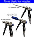 YOTOO 2-Way Air Blow Gun Kit with Adjustable Air Flow, Extended Nozzle, High Flow Nozzle, 1/4" NPT Plug