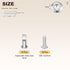 METALLIXITY Set(M6-1x20mm) 20Pcs, M6 Crib Screws Replacement Stainless Steel Connector Bolts Screw Barrel Nuts Binding