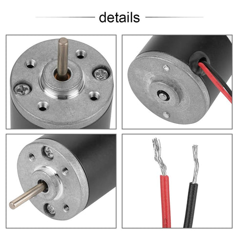 31ZY Permanent Magnet DC Motor, Reversible Electric Gear Motor for DIY Generator, CW CCW, 6V 12V 24V 3500-8000rpm