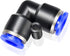 TAILONZ PNEUMATIC Blue Elbow 2 Ways - 10MM Tube OD 90 Push to Connect Tube Quick Fittings (Pack of 2)