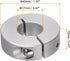 4pcs Shaft Collar 17mm Bore Aluminum Alloy Set Screw Split Clamp-On Collars, 40mm OD, 12mm Width, for Wheel Barrow Axle, Gearbox Assemblies, Machine Tools, Industry, Anodization