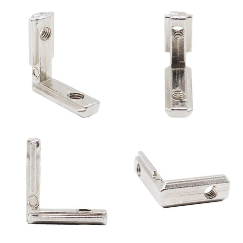 24pcs 2020 Aluminum Extrusion Connector Corner Bracket, Joining Hardware with Screws for 8020 Aluminum Profile