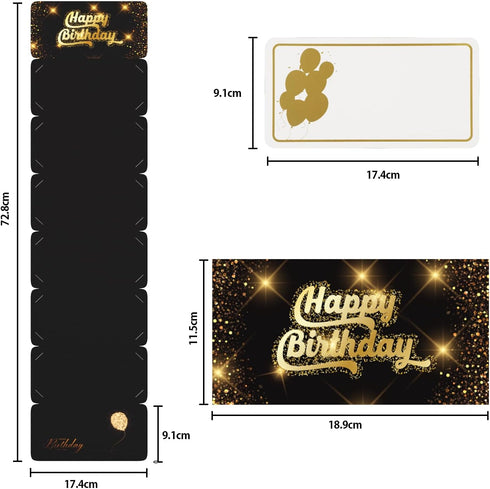 Money Holder for Cash Gift Birthday, Surprise Money Envelopes for Cash Gifts, Happy Birthday Card for Men Women