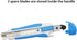 XW Snap-off Utility Knife,18mm Razor Blade Auto-lock Retractable Box Cutter of Assorted Colors, Total 12 Blades, 4-Pack by XW