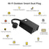 Minoston Outdoor Smart Plug Wi-Fi Plugs Outlet with 2 Individual Control Sockets, Weather-Resistance, Work with Alexa, Google Assistant, 125V, 2.4 GHz Wireless Frequency, No Hub Required (MP24W)
