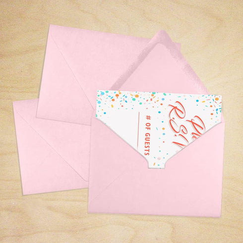 LUXPaper 4Bar A1 Contour Flap Invitation Envelopes, 3 5/8" x 5 1/8", Candy Pink, 80lb Text, 50 Qty