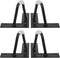 Abaodam 4pcs Black Metal Hairpin Furniture Legs 10cm Height with Anti-Scratch Pads,