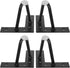 Abaodam 4pcs Black Metal Hairpin Furniture Legs 10cm Height with Anti-Scratch Pads,