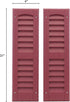 6" 21", 1 Shed Windows and More Louvered Shed Shutter or Playhouse Shutters Maroon X Pair