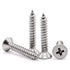 Glvaner #14 x 1-1/4 inch Flat Head Wood Screws, 50 pcs 304 Stainless Steel Self Tapping Screw