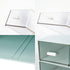 LETURE Desk Organizer with 4 Drawers - Clear Plastic Storage Box for Office Supplies, Gel Pens, Pencils
