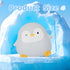 50H/12H 30-Min Dimmable Penguin Silicone Night Light, Long Battery Life Touch Lamp with Auto-Off Timer, Soft Glow