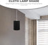5.51X5.51X7.87 Inch E27 Luxshiny Round Decorative Lampshade Fabric Lamp Cover for Socket Table and Floor Lamp Eye