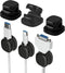 Generic 6 Pcs Magnetic Cord Organizer Holder,Magnetic Cable Clips,Cord Holder,Under Desk Cable Management,