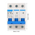 3 Pole 80A Miniature Circuit Breaker Disconnecting Switch PC Flame Retardant DIN Rail Mount for Electrical Safety Easy Installation with Wide Applications