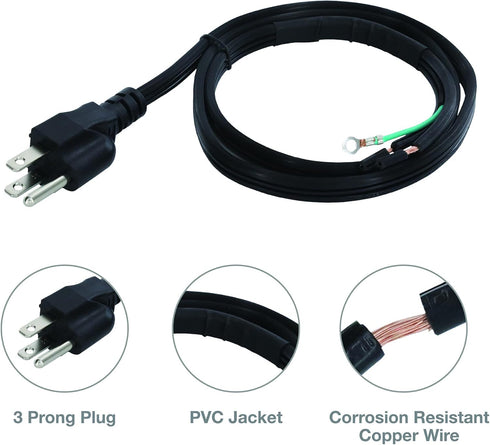Danco 12010 Garbage Disposal Power Cord Installation Kit, Black