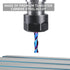 EANOSIC 1/4 inch 1/4 inch 3 inch Upcut Spiral Router Bit Shank, Cutting Diameter, Extra Long Solid Carbide with Nano
