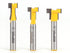 3 Set 1/4-Inch 14392q YONICO T Track T Slot Router Bit Bit Shank