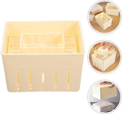 Set Artibetter Tofu Press Mold for Homemade Tofu Making DIY Soybean Curd Maker Kitchen Tool with Mold Box and Cheese