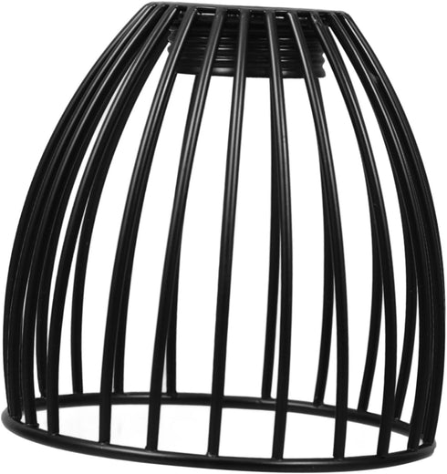 Cabilock Birdcage Inspired Black Lamp Shade Versatile Desktop Lamp Cover for Table