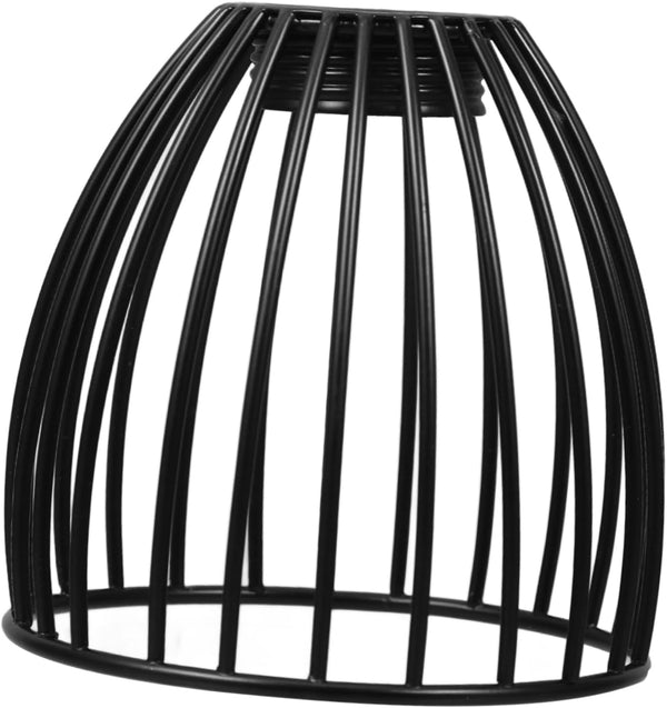 Cabilock Birdcage Inspired Black Lamp Shade Versatile Desktop Lamp Cover for Table