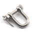M6 D Shackle Anchor Shackle, Stainless Steel 304 D Ring Shackle with Cotter Pin for Cars, Trucks, Material Handling