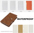 FYY Leather A6 Binder - 6 Ring Binder Notebook, Refillable Notebook A6 Planner Binder with Binder Pockets, A6 Dividers,