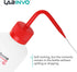 Safety Wash Bottles, 500ml, 6PCS Lab Rinse Squeeze Bottles, Printed for Acetone, Ethyl Alcohol, Distilled Water