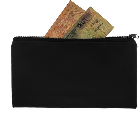 XINGXINRONG Bag,5 Pack Wallet,Cosmetics,11x6 inch Bank Leatherette Security Deposit Bags Utility Zipper Bags for Tools