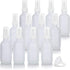 JUVITUS 2 oz Frosted Clear Glass Boston Round Pump Bottle - 12 Pack with Funnel