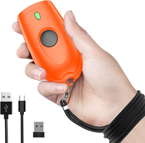 symcode Bluetooth Barcode Scanner Mini 1D Small Wireless Bar Code Scanner 3-in-1 Bluetooth