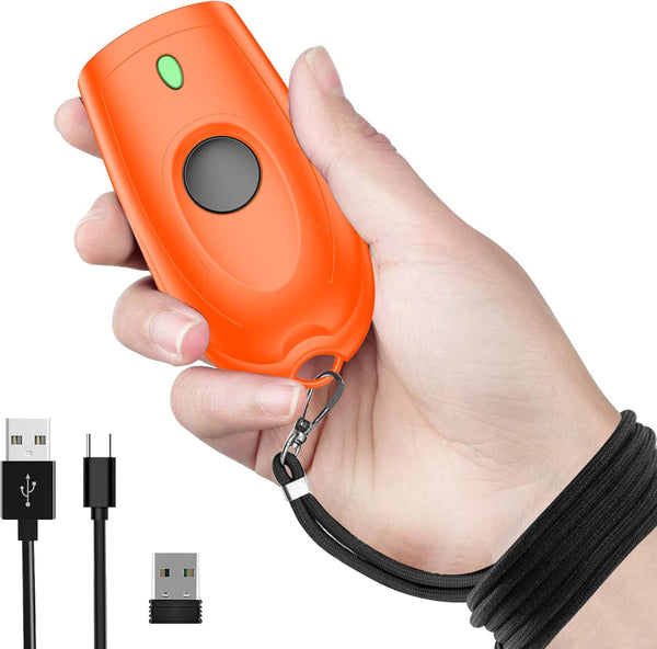 symcode Bluetooth Barcode Scanner Mini 1D Small Wireless Bar Code Scanner 3-in-1 Bluetooth