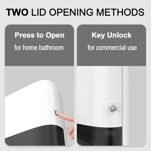 300+ Paper Towel Dispenser,Large Capacity Wall Mount Tissue Dispensers with Smart Lock, Used for Kitchen and Bathroom
