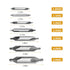 7PCS Center Drill Bits Set, M2 HSS Centering Starter Drill Bit, 60-Degree Countersink Tools for Metalworking