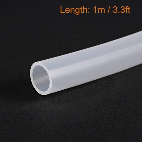 uxcell Silicone Tube, 1/2"(13mm) ID x 11/16"(17mm) OD, 3.3ft Clear Rubber Tube for Pump Transfer
