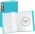 Dunwell 9x12 Presentation Binder with Clear Plastic Sleeves (Aqua), 24 Pockets for 9 x 12 or A4 Size Documents