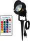 Color LED Outdoor Landscape Spotlight Remote 10W RGB Waterproof Spot Light for